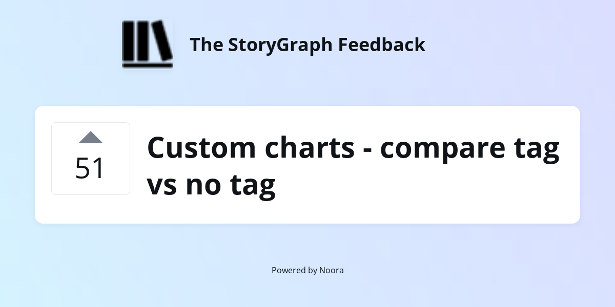 Custom charts - compare tag vs no tag | Requests/Ideas | The StoryGraph