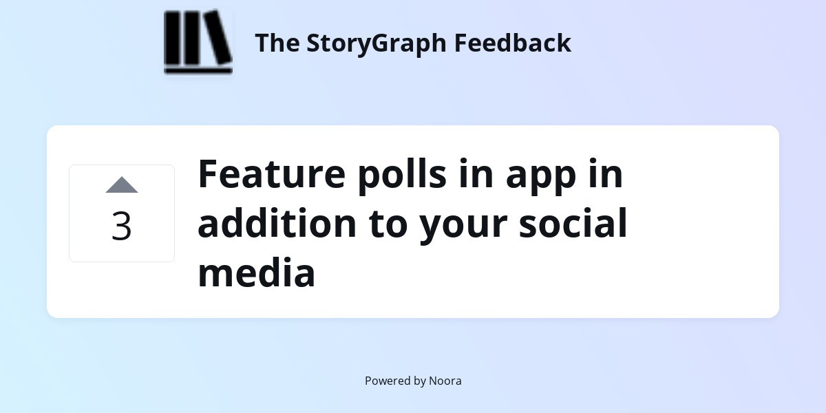 Feature polls in app in addition to your social media | Requests/Ideas ...