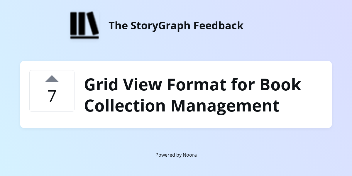 Grid View Format for Book Collection Management | Requests/Ideas | The ...